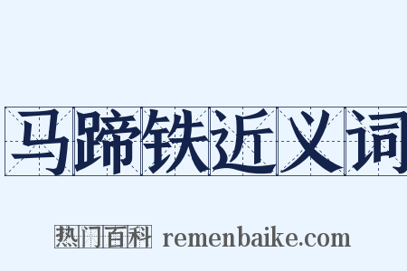 马蹄铁近义词是什么意思的图片